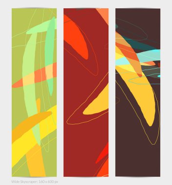 Asgari moda tarzında bir grup vektör soyut yaratıcı arka plan. Sosyal medya için modern şablonlar. Eğlenceli karalama şekli. Soyut geometrik şekilleri ve renkleri olan sanat manzarası.