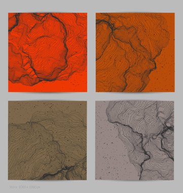 Çok ince bir ağ şekli. Soyut 3D bilgisayar modelleme bilim geometrisi. Gelişigüzel parçacıklarla etkileşen fütüristik ses dalgası. Düz dünyevi arkaplanda büyüyen küf dokusu.