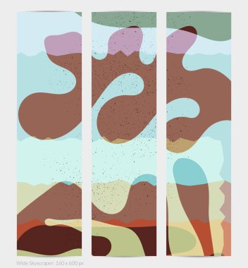 Matisse organik grange desenli. Doğal çiçek motifli soyut çağdaş web afişi şablonu. Asgari orta yüzyıl sanat geçmişi. Düz toprak renklerinde sanatsal botanik elementler.