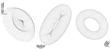 Soyut vektör nesnesi ayarlandı. Geometrik tel çerçeve şeklinin moleküler yapı yapısı. Teknoloji bilgisayar bilimi tasarım elementi. Üç boyutlu dijital modelleme. Optik sanat arkaplanı.