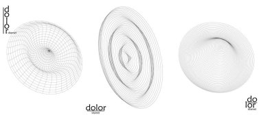 Soyut tel çerçeve vektör nesnesi ayarlandı. Üç boyutlu dijital yüzey. Geometrik yapı o bilgisayar modelleme geometrik şekil. Düşük polyester logosu beyaza izole edilmiş. Fütürist sanat tasarımı ögesi