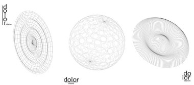 Soyut tel çerçeve vektör nesnesi ayarlandı. Üç boyutlu dijital yüzey. Geometrik yapı o bilgisayar modelleme geometrik şekil. Düşük polyester logosu beyaza izole edilmiş. Fütürist sanat tasarımı ögesi