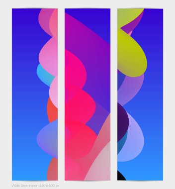 Üç boyutlu sıvı dalgalı şekil. Parlak bulutlu fütüristik arka plan. Soyut müzik dalgalarında canlı gradyan akışı. Dinamik sıvı doku. Moda pankartı tasarımı için yaratıcı vektör şablonu.