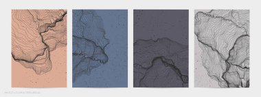 Çok ince bir ağ şekli. Soyut 3D bilgisayar modelleme bilim geometrisi. Gelişigüzel parçacıklarla etkileşen fütüristik ses dalgası. Düz dünyevi arkaplanda büyüyen küf dokusu.