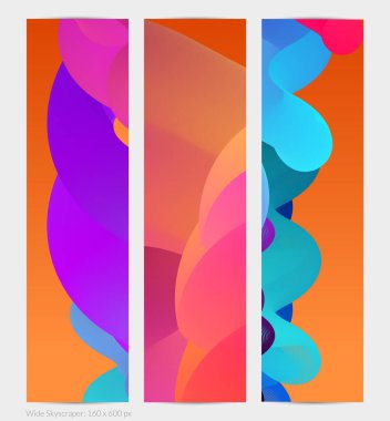 Üç boyutlu sıvı dalgalı şekil. Parlak bulutlu fütüristik arka plan. Soyut müzik dalgalarında canlı gradyan akışı. Dinamik sıvı doku. Moda pankartı tasarımı için yaratıcı vektör şablonu.