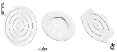 Soyut vektör nesnesi ayarlandı. Geometrik tel çerçeve şeklinin moleküler yapı yapısı. Teknoloji bilgisayar bilimi tasarım elementi. Üç boyutlu dijital modelleme. Optik sanat arkaplanı.