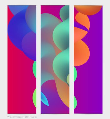 Üç boyutlu sıvı dalgalı şekil. Parlak bulutlu fütüristik arka plan. Soyut müzik dalgalarında canlı gradyan akışı. Dinamik sıvı doku. Moda pankartı tasarımı için yaratıcı vektör şablonu.