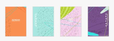 Doğal renklerde dalgalı karışık şekilli soyut vektör kapağı tasarımı. Çizgili ve karalamalı bir el. Modern çağdaş sanat. Satış tanıtımı olayı için poster ya da yazdırma şablonu.