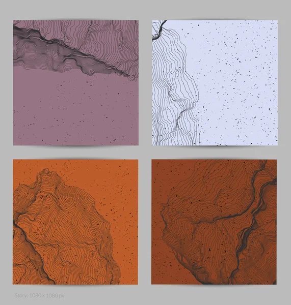 Çok ince bir ağ şekli. Soyut 3D bilgisayar modelleme bilim geometrisi. Gelişigüzel parçacıklarla etkileşen fütüristik ses dalgası. Düz dünyevi arkaplanda büyüyen küf dokusu.