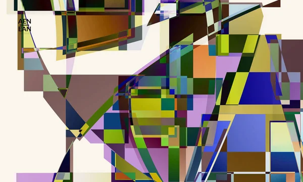 Soyut vektör duvar kağıdı. Büyük, renkli, örtüşen kareler. Retro TV test hatası dijital sanat. Piksel düzensiz geometrik desen. Büyük veri siber uzay bilgisayarlı filtrelenmiş doku.