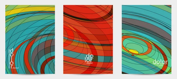 Fütürist çok renkli tel çerçeve geometrik şekilli soyut vektör uçuş şablonu. Üç boyutlu dijital bilim modeli konsepti. Web teknolojisi kapak tasarımı. Dalgalı çizgiler ve ızgara dokusu.