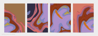 Soyut üç boyutlu kağıt, sanatı keser. Dalgalı kağıt işçiliğiyle renkli bir arka plan. Sanatsal vektör gerçekçi gölgeli şekilleri kesiyor. Parlak oyma dokusu. Topografi yardım taklidi.