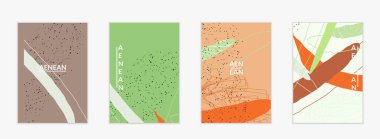 Soyut vektör uçuş şablonu. Egzotik çizgili üst üste dalgalı şekiller ve çizgiler. Modern hippi tasarımı. Doğal bir sanat eseri. Sosyal medya moda paylaşımı için el çizimi arka plan.