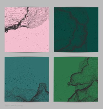 Çok ince bir ağ şekli. Soyut 3D bilgisayar modelleme bilim geometrisi. Gelişigüzel parçacıklarla etkileşen fütüristik ses dalgası. Düz dünyevi arkaplanda büyüyen küf dokusu.