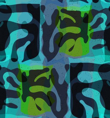 Organik Matisse şekillerinin kusursuz desenleri. Doğal toprak renkleri. Çiçekli sualtı yaşamı. Soyut deniz yosunu kamuflaj arka planı. Moda dalgalı geometri. Rastgele katmanlanmış el çizimi sanat.