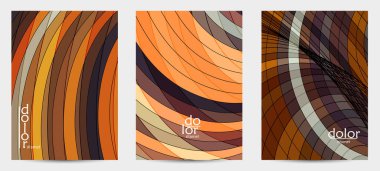 Fütürist çok renkli tel çerçeve geometrik şekilli soyut vektör uçuş şablonu. Üç boyutlu dijital bilim modeli konsepti. Web teknolojisi kapak tasarımı. Dalgalı çizgiler ve ızgara dokusu.