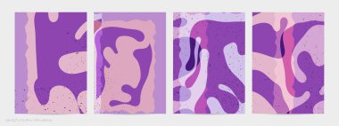 Matisse organik grange desenli. Doğal çiçek motifli soyut çağdaş uçucu şablonu. Asgari orta yüzyıl sanat geçmişi. Düz toprak renklerinde sanatsal botanik elementler.