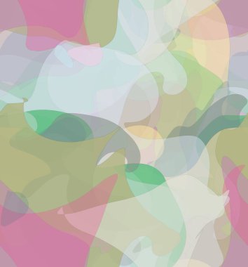 Soyut suluboya kusursuz vektör deseni. Rastgele şeffaf dalgalı şekiller sanatsal acı dokusu yaratır. Pastel rengarenk arka plan ve organik doğal toprak renkleri. Evrensel duvar kağıdı.