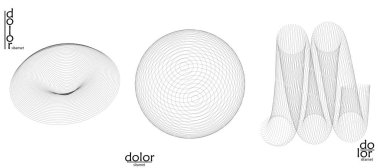 Soyut tel çerçeve vektör nesnesi ayarlandı. Üç boyutlu dijital yüzey. Geometrik yapı o bilgisayar modelleme geometrik şekil. Düşük polyester logosu beyaza izole edilmiş. Fütürist sanat tasarımı ögesi