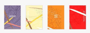 Sosyal medya arka plan şablonu. Elle çizilmiş organik doğal karışımlı şekiller. Dalgalı çizgiler egzotik tropikal tasarım yaratır. Pazarlama teknolojisi için vektör illüstrasyon. Modern çağdaş biçim.