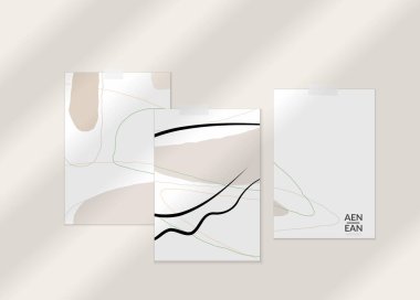 Soyut çizgi sürekli yüz. Şekiller ve çizgilerle organik pastel dokulara bakan bir kadının portresi. Modern Kübizm Sanatı tarzında çağdaş kompozisyon. Duvar sanatı gölgelerle süslenir..