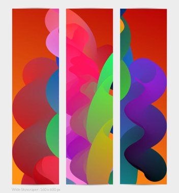 Üç boyutlu sıvı dalgalı şekil. Parlak bulutlu fütüristik arka plan. Soyut müzik dalgalarında canlı gradyan akışı. Dinamik sıvı doku. Moda pankartı tasarımı için yaratıcı vektör şablonu.