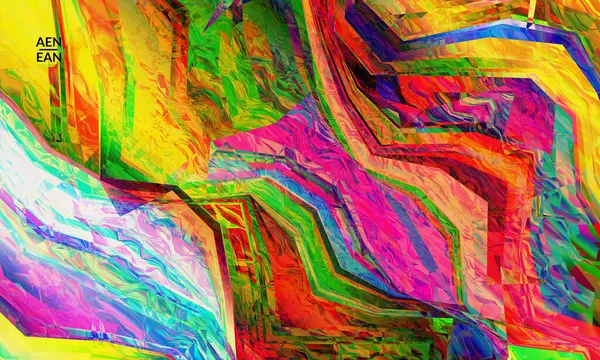 Soyut vektör duvar kağıdı. Çapraz geometrik renkli desen. Mikroskobik görüş kristal yapısında polarize ışık. Dinamik bilgisayar filtrelenmiş çok renkli sanatsal arkaplan şablonu.