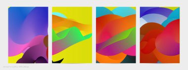 Üç boyutlu sıvı dalgalı şekil. Parlak bulutlu fütüristik arka plan. Soyut müzik dalgalarında canlı gradyan akışı. Dinamik sıvı doku. Moda uçucu tasarımı için yaratıcı vektör şablonu.