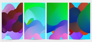 Üç boyutlu sıvı dalgalı şekil. Parlak bulutlu fütüristik arka plan. Soyut müzik dalgalarında canlı gradyan akışı. Dinamik sıvı doku. Moda post tasarımı için yaratıcı vektör şablonu.