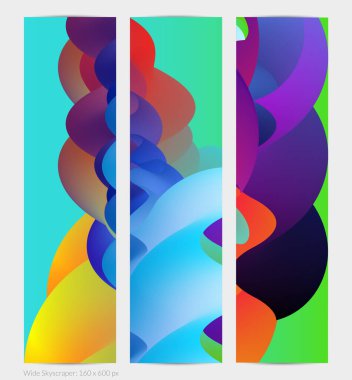 Üç boyutlu sıvı dalgalı şekil. Parlak bulutlu fütüristik arka plan. Soyut müzik dalgalarında canlı gradyan akışı. Dinamik sıvı doku. Moda pankartı tasarımı için yaratıcı vektör şablonu.