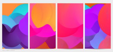 Üç boyutlu sıvı dalgalı şekil. Parlak bulutlu fütüristik arka plan. Soyut müzik dalgalarında canlı gradyan akışı. Dinamik sıvı doku. Moda post tasarımı için yaratıcı vektör şablonu.