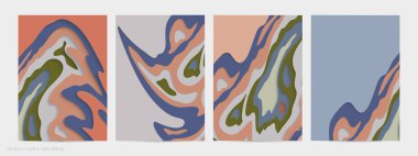 Soyut üç boyutlu kağıt, sanatı keser. Dalgalı kağıt işçiliğiyle renkli bir arka plan. Sanatsal vektör gerçekçi gölgeli şekilleri kesiyor. Parlak oyma dokusu. Topografi yardım taklidi.