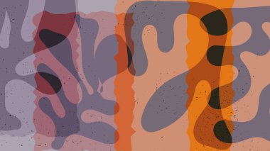 Matisse organik grange desenli. Doğal çiçek motifli soyut çağdaş şablon. Asgari orta yüzyıl sanat geçmişi. Düz toprak renklerinde sanatsal botanik elementler.