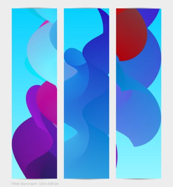 Üç boyutlu sıvı dalgalı şekil. Parlak bulutlu fütüristik arka plan. Soyut müzik dalgalarında canlı gradyan akışı. Dinamik sıvı doku. Moda pankartı tasarımı için yaratıcı vektör şablonu.