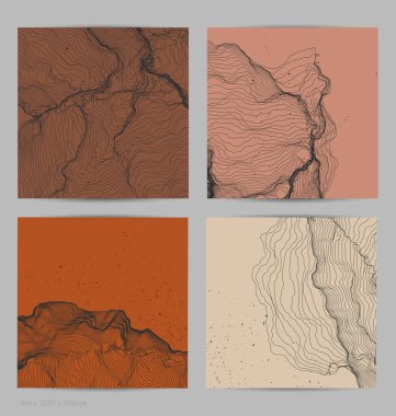 Çok ince bir ağ şekli. Soyut 3D bilgisayar modelleme bilim geometrisi. Gelişigüzel parçacıklarla etkileşen fütüristik ses dalgası. Düz dünyevi arkaplanda büyüyen küf dokusu.