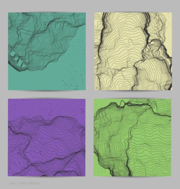 Çok ince bir ağ şekli. Soyut 3D bilgisayar modelleme bilim geometrisi. Gelişigüzel parçacıklarla etkileşen fütüristik ses dalgası. Düz dünyevi arkaplanda büyüyen küf dokusu.