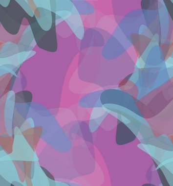 Soyut suluboya kusursuz vektör deseni. Rastgele şeffaf dalgalı şekiller sanatsal acı dokusu yaratır. Pastel rengarenk arka plan ve organik doğal toprak renkleri. Evrensel duvar kağıdı.