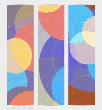 Asgari moda tarzında bir grup vektör soyut yaratıcı arka plan. Sosyal medya için modern şablonlar. Eğlenceli karalama şekli. Soyut geometrik şekilleri ve renkleri olan sanat manzarası.