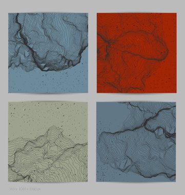 Çok ince bir ağ şekli. Soyut 3D bilgisayar modelleme bilim geometrisi. Gelişigüzel parçacıklarla etkileşen fütüristik ses dalgası. Düz dünyevi arkaplanda büyüyen küf dokusu.