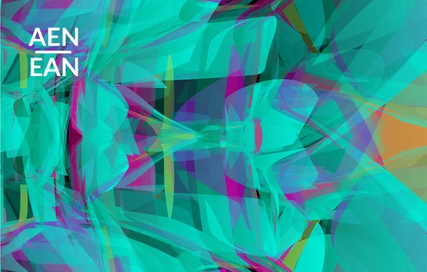 Textura Abstractă Multicoloră Din Sticlă Spartă Particulele Ascuțite Care Suprapun — Vector de stoc