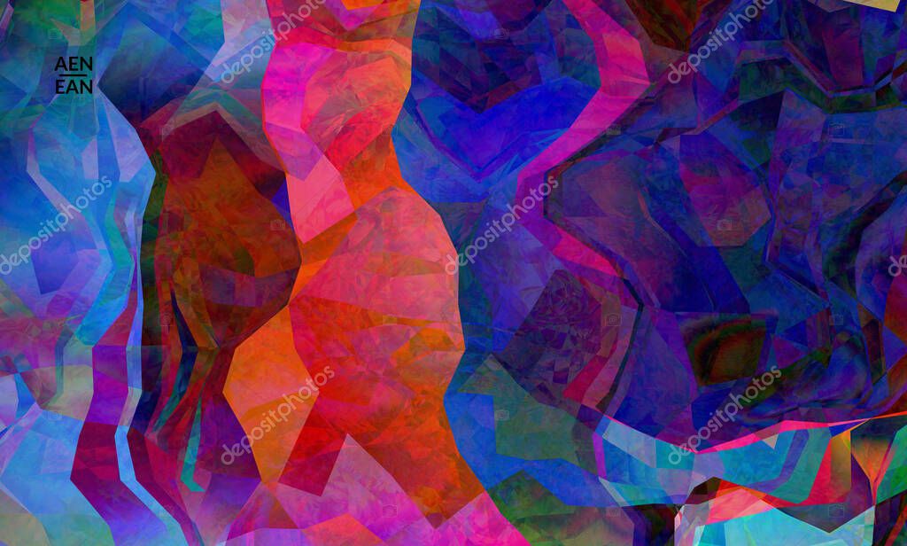 Multicolored Wavy Pattern Overlapping 466960388 - WDRFree Vector illustration of Multicolored Wavy Pattern Overlapping 466960388