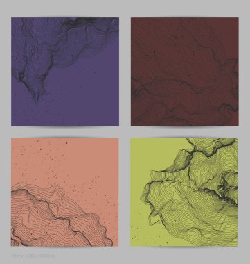 Çok ince bir ağ şekli. Soyut 3D bilgisayar modelleme bilim geometrisi. Gelişigüzel parçacıklarla etkileşen fütüristik ses dalgası. Düz dünyevi arkaplanda büyüyen küf dokusu.