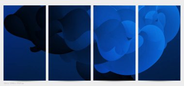 Üç boyutlu sıvı dalgalı şekil. Parlak bulutlu fütüristik arka plan. Soyut müzik dalgalarında canlı gradyan akışı. Dinamik sıvı doku. Moda post tasarımı için yaratıcı vektör şablonu.