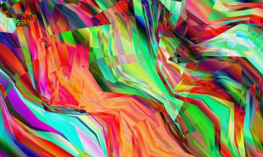 Soyut vektör duvar kağıdı. Çapraz geometrik renkli desen. Mikroskobik görüş kristal yapısında polarize ışık. Dinamik bilgisayar filtrelenmiş çok renkli sanatsal arkaplan şablonu.