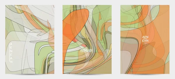 Винтажное Искусство Прозрачными Перекрывающимися Формами Создающими Векторную Смесь Акриловой Краски — стоковый вектор