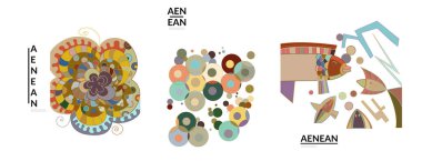 Graffiti duvar stilinde sanatsal soyut vektör çizimleri. Kübizm sanat tasarım elementleri beyaza izole edilmiş. Modern mistik doğal ruhani fikir. El çiziminde gelecekçi geometri.