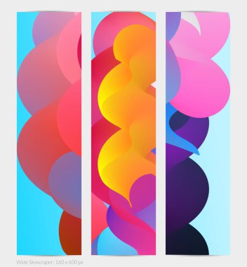 Üç boyutlu sıvı dalgalı şekil. Parlak bulutlu fütüristik arka plan. Soyut müzik dalgalarında canlı gradyan akışı. Dinamik sıvı doku. Moda pankartı tasarımı için yaratıcı vektör şablonu.