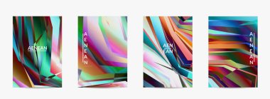 Soyut vektör uçuş şablonu. Çapraz geometrik renkli desen. Mikroskobik görüş kristal yapısında polarize ışık. Dinamik bilgisayar filtrelenmiş çok renkli sanatsal arkaplan.