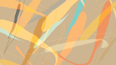 Asgari moda tarzında bir grup vektör soyut yaratıcı arka plan. Sosyal medya için modern şablonlar. Eğlenceli karalama şekli. Soyut geometrik şekilleri ve renkleri olan sanat manzarası.