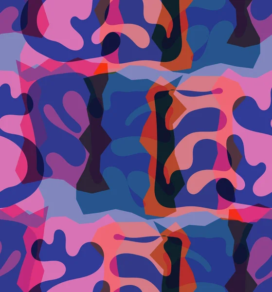 Patrón Sin Costura Vectorial Formas Orgánicas Matisse Colores Naturales Terrosos — Vector de stock
